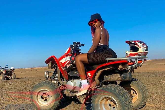 1 Day Quad Marrakech Palmeraie Desert Jbilet - A lunch break with dessert and drinks