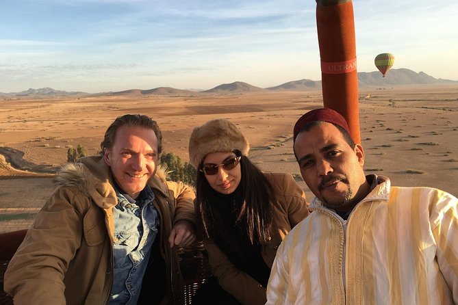 1-Hour VIP Morning Hot Air Balloon Flight from Marrakech with Breakfast - From hotel pickup to the Palmeraie launch site