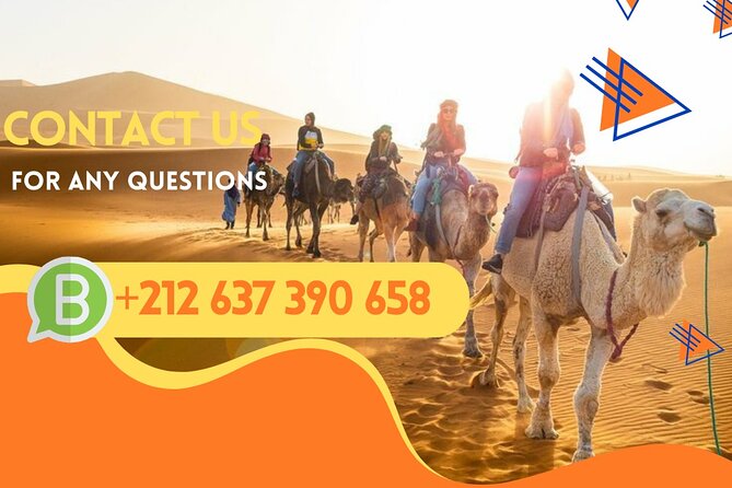 1 Night in desert Merzouga with Camel trek - Erg-Chebbi, Morocco - Key points at a glance