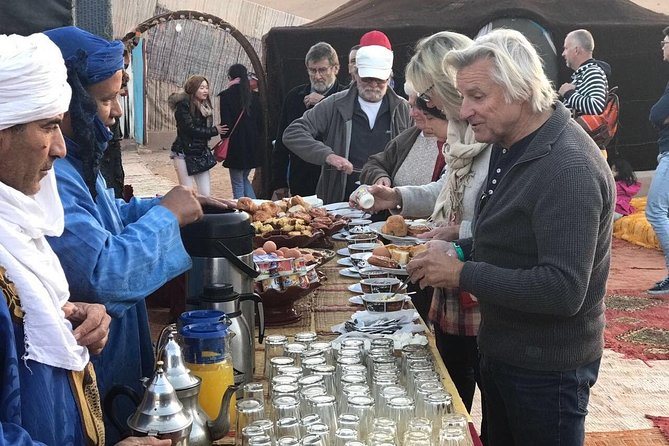 2-Day Zagora Tour from Marrakech Including the Atlas Mountains, Camel Trek and Desert Camp - The sunset camel trek and Berber camp
