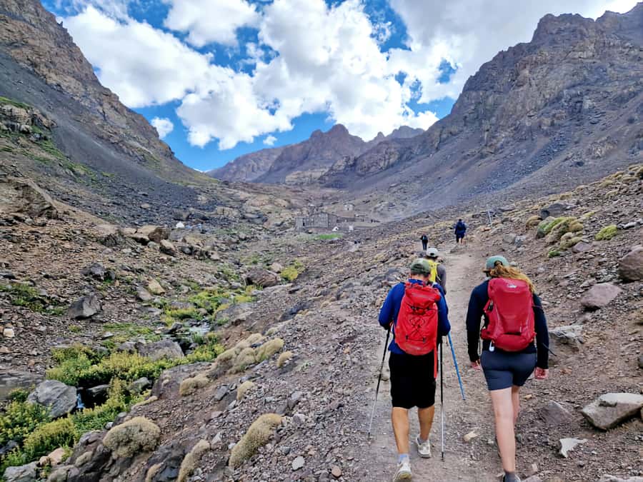 2 Days Mount Toubkal ascent trek via Ait Mizane Valley - The descent to Imlil and Marrakech