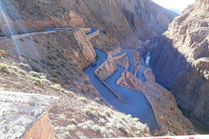 3 Days 2 Nights Desert Tour from Fes to Marrakech via erg Chebbi - Day two: Rissani, Todra Gorge, Dadès Valley, and Ouarzazate