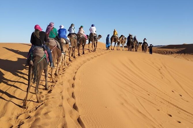 3 Days Desert Tour From Marrakech To Merzouga Dunes & Camel Trek - Camel riding into Erg Chebbi