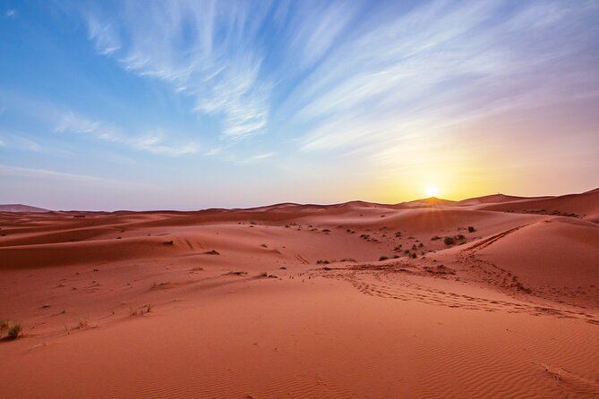 3 Days Morocco Desert Marzouga Tour from Marrakech To Fès - Sunset at Erg Chebbi by Camel