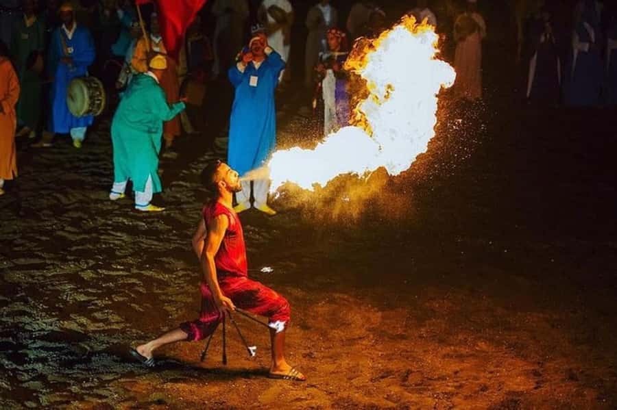 Agadir Fantazia Berber Night Show with Dinner - A substantial Moroccan dinner, from Harira to mint tea