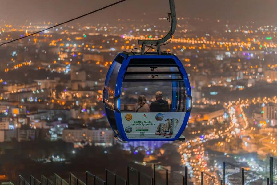 Agadir: Night Cable Car Round-Trip Ticket - The seven to fourteen minute ascent