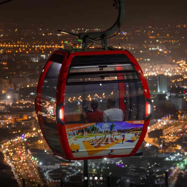 Agadir: Night Cable Car Round-Trip Ticket - City lights, ocean views, and weather risks