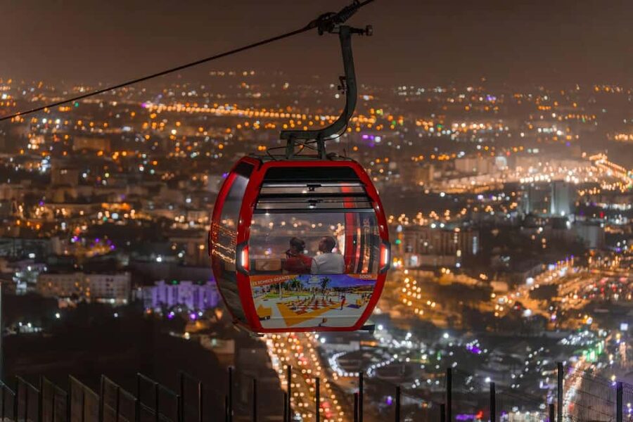 Agadir: Night Cable Car Round-Trip Ticket - Starting at Danialand near Pont Tildi