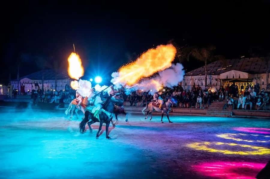 Agadir / Taghazout : Chems Ayour Fantasia Show & Dinner - Dinner under the stars, with very generous portions