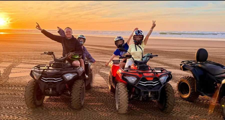 Agadir/ Taghazout: Safari Quad Bike on the Beach & Desert - Getting comfortable on the powerful quad bikes