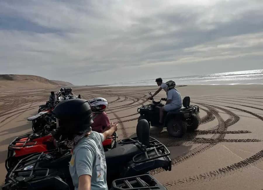 Agadir/ Taghazout: Safari Quad Bike on the Beach & Desert - Mint tea, biscuits, and the Moroccan finish