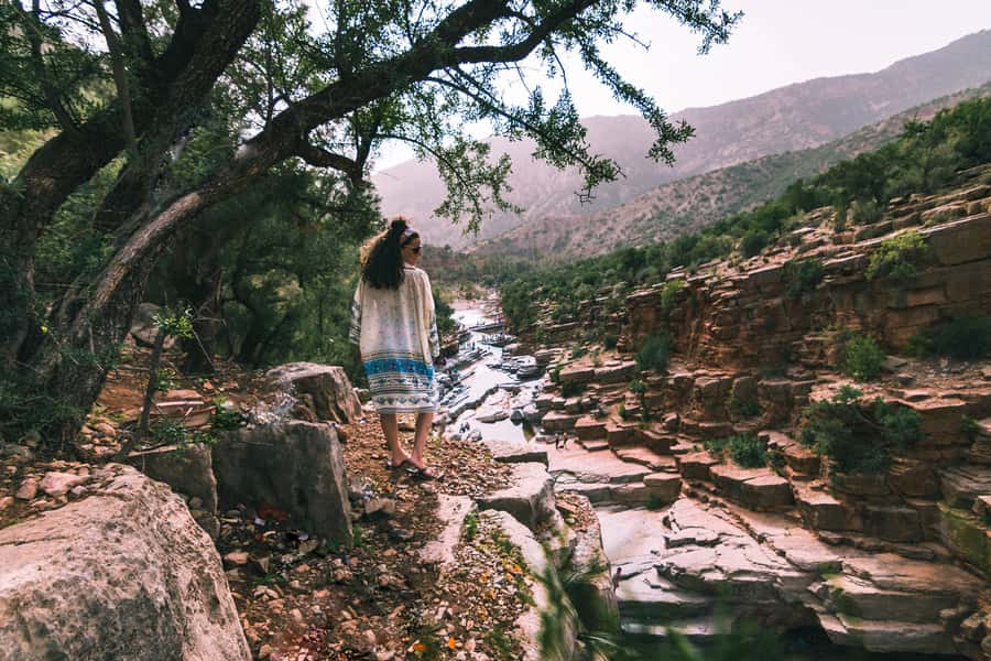 Agadir: Timlaline Desert and Paradise Valley with Camel Ride - Tamzergourte and the road into the valley