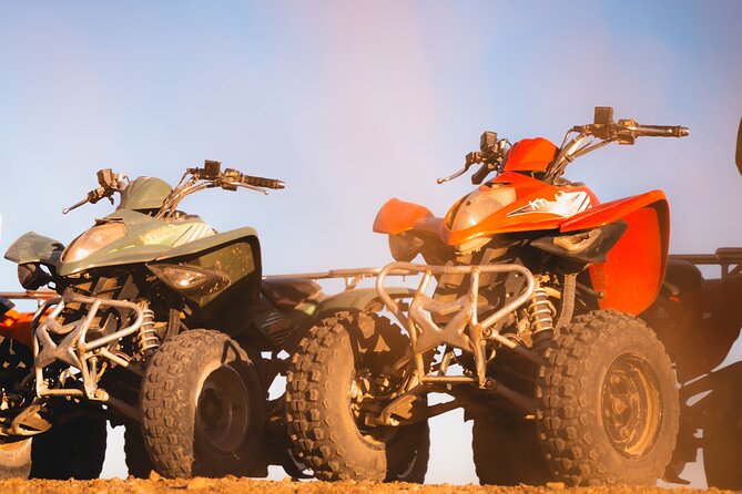 Agafay Desert Adventure Quad Bike and Camel Ride with Dinner Show - Sharing the quad bike