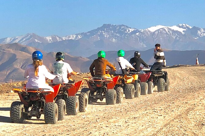 Agafay Desert Adventure Quad Bike and Camel Ride with Dinner Show - The short camel ride at sunset