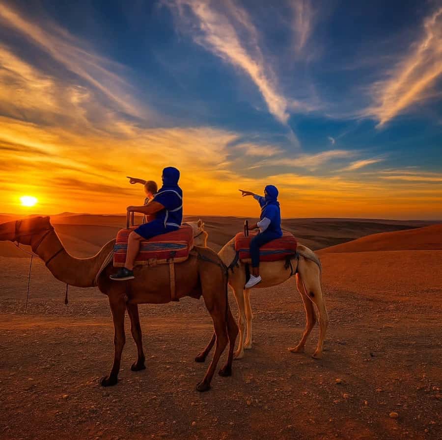 Agafay Desert & Atlas Mountain & Camel Ride Day Trip & Lunch - From Marrakech streets to the Atlas foothills