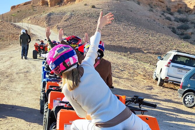 Agafay Desert Package, Quad Bike, Camel Ride and Dinner Show - The first desert stop and mint tea break