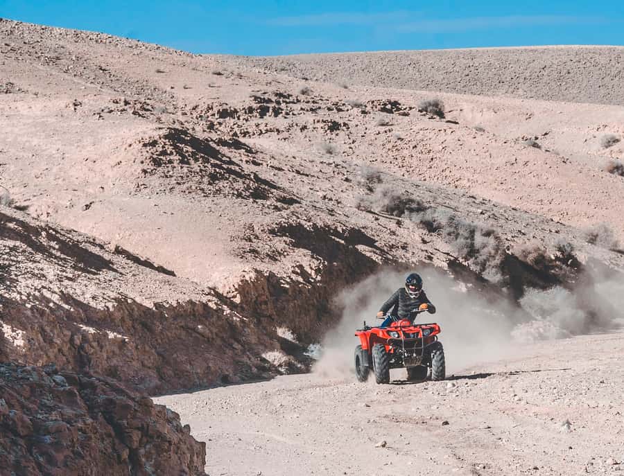 Agafay Desert: Quad Bike and Camel Ride Adventure Tour - The camel ride brings the quiet first