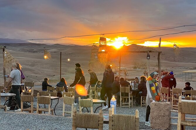 Agafay Desert: Quad Bike & Camel Ride & Magical Diner with Show - Dinner beneath lanterns and the three-hour show
