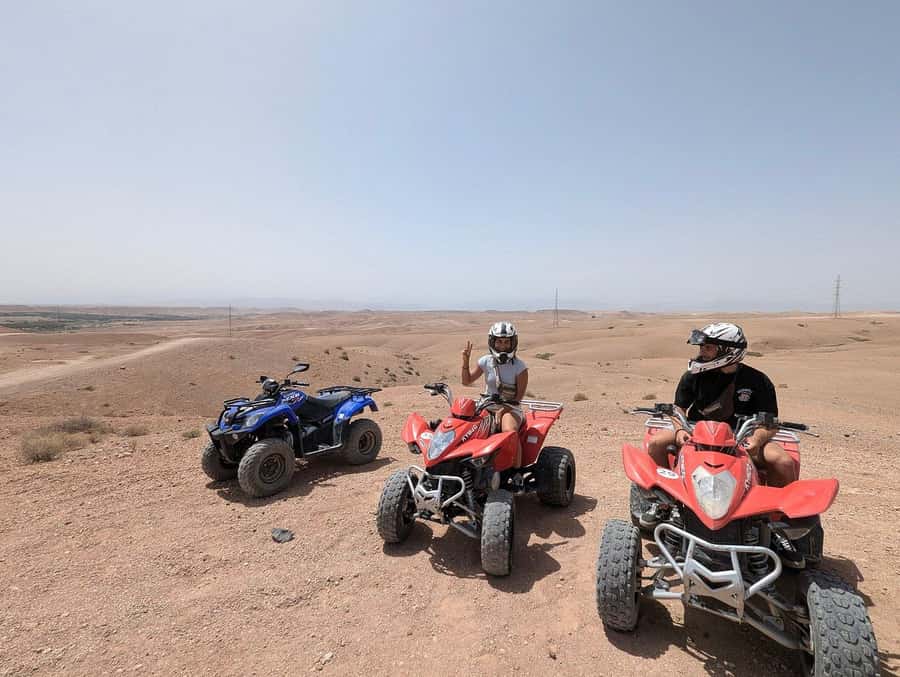 Agafay Desert: Quad Bike Experience with Lunch - Riding the rocky Agafay tracks