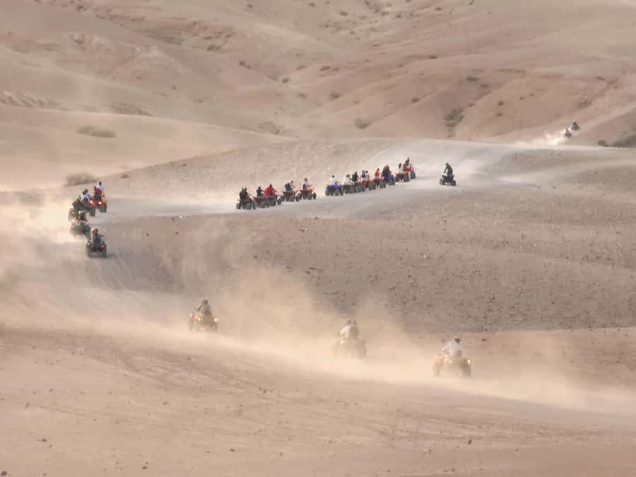 Agafay Desert: Quad Biking, Camel Ride, Lunch - One hour on the quad bike, with rules that matter
