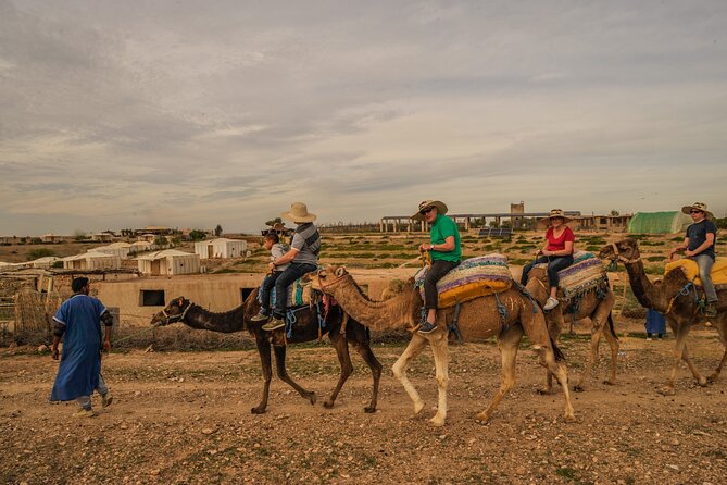 Agafay Desert - Quad camel and dinner show - Camelback at sunset