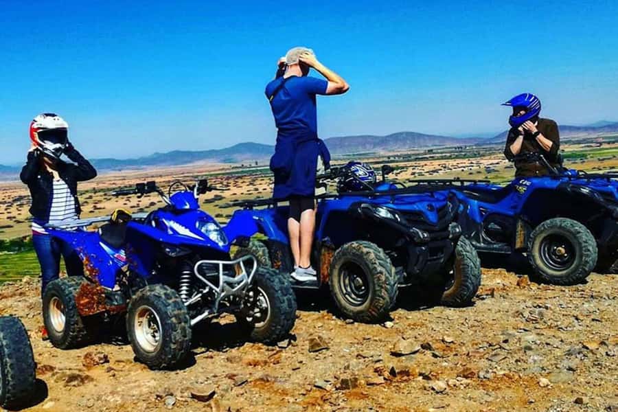 Agafay: Half-Day Rocky Desert Quad & Camel Ride with Lunch - Lunch with a desert view