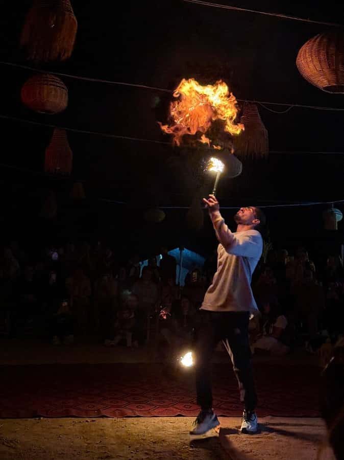 Agafay Tour: Sunset, Dinner, Camel ride, Quad and fire show - Key points at a glance