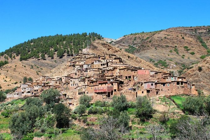 Atlas mountains 3valleys waterfall & camel ride - Tahnaout and the first mountain views