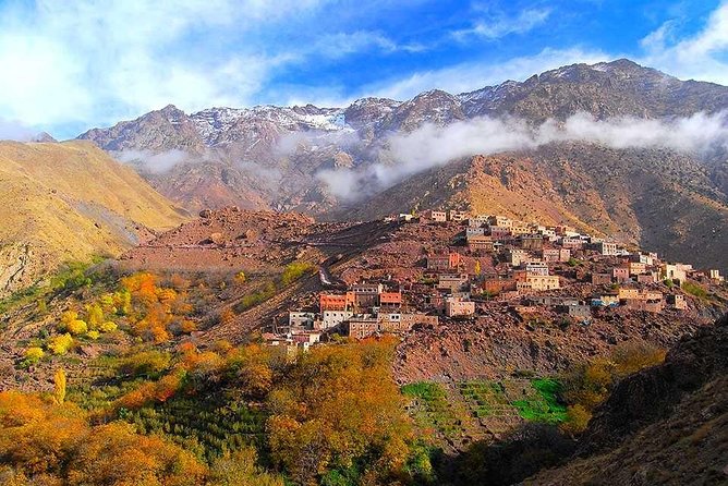 Atlas Mountains and Three Valleys & Waterfalls - Villages Marrakech Day Trip - Lunch beside the Ourika Valley river