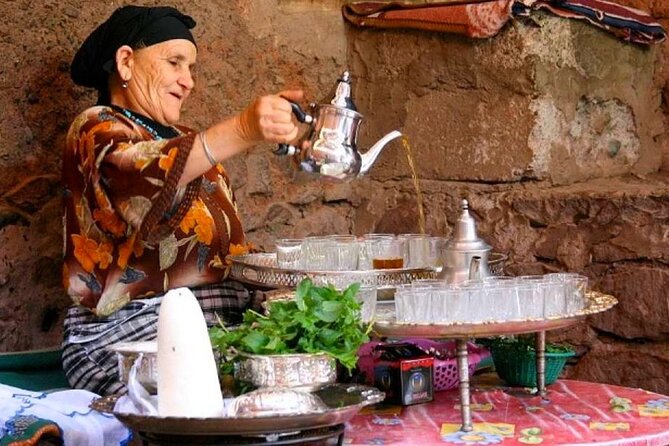 Atlas Mountains and Three Valleys & Waterfalls with Camel ride Guided Day Trip - Moulay Brahim and the Asni Valley finish