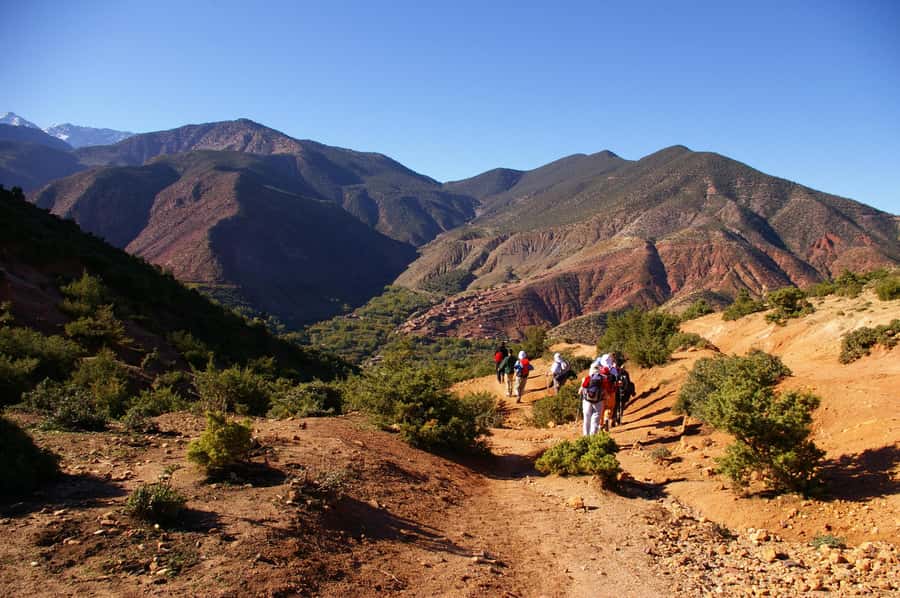 Atlas Mountains: Ijoukak and 4 Valleys with Camel Ride - Walking through a traditional Berber village