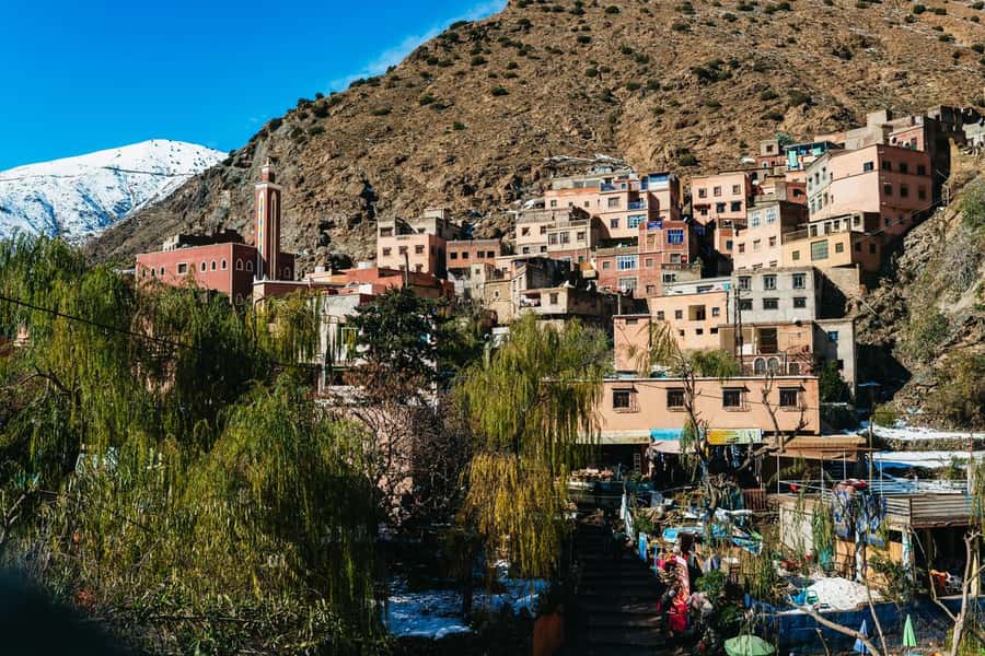Atlas mountains, Ourika valley, berber villages trip & Guide - Walking to the Setti Fatma waterfalls