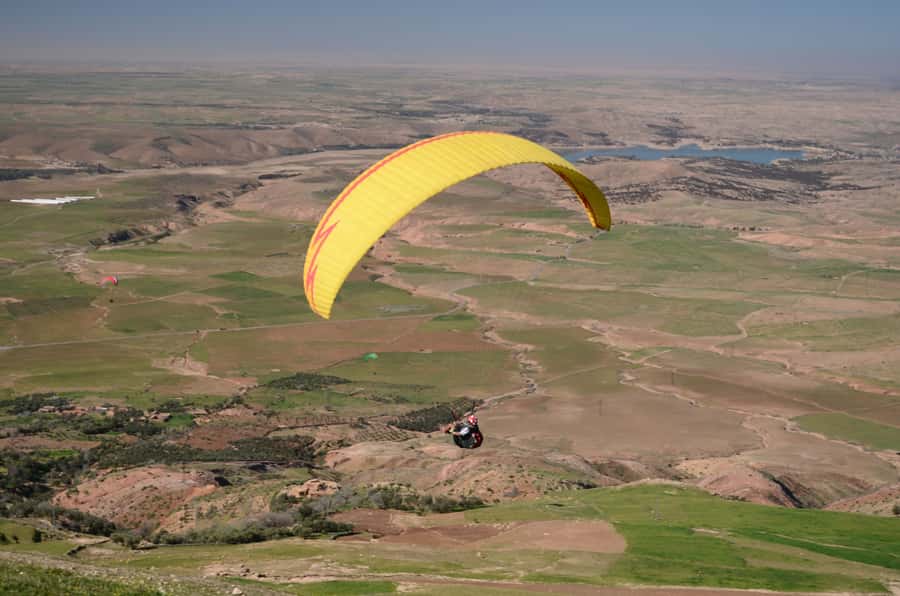 Atlas Paragliding & Agafay Desert Adventure from Marrakech - Leaving Marrakech for the Atlas foothills
