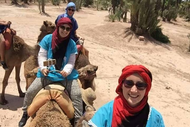 Camel Ride at the Palm Groves in Marrakech - Putting on the robe and turban