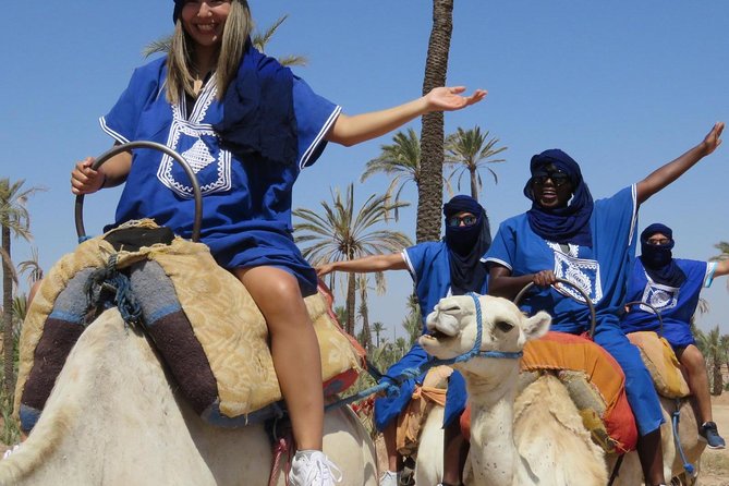 Camel Ride & Quad Biking Half Day in Marrakech - Camel riding among Marrakech’s palm trees