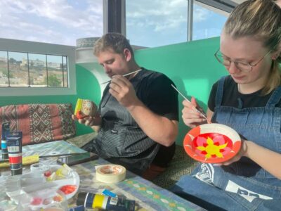 Creative Painting on Fes Pottery