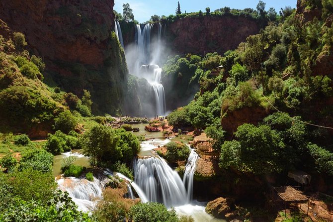 Day Trip to Ouzoud WaterFalls from Marrakech: Shared - First views of the 360-foot Ouzoud Falls