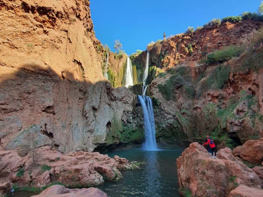 Day Trip To Ouzoud Waterfalls (Guide Hik & Boat option) - The boat ride beneath the falling water