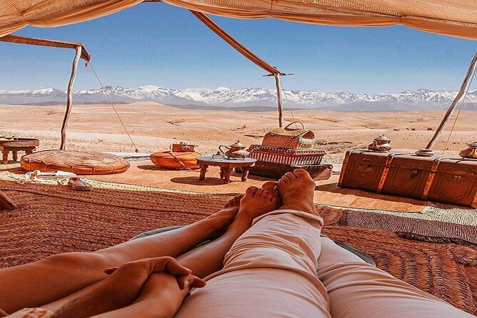 Dinner at Sunset & Camel ride in Marrakech desert Agafa - Who will enjoy this evening most?