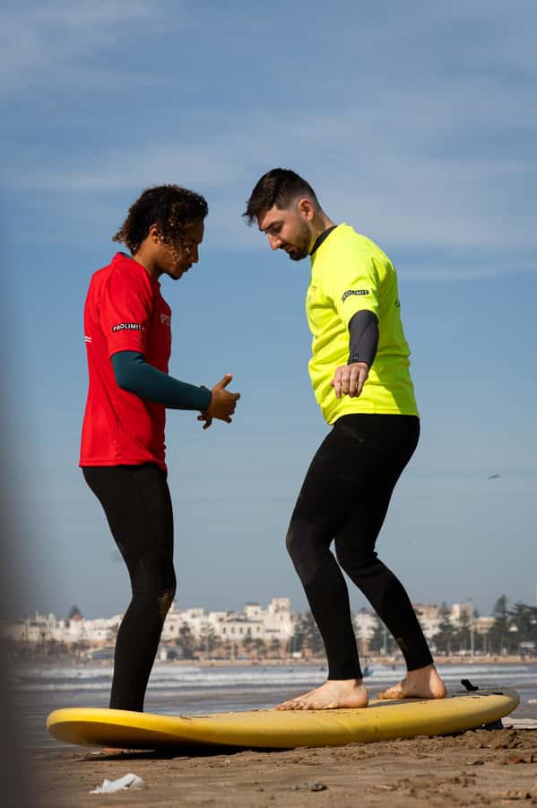 Essaouira: Surf Lesson with changing rooms & Hot showers - Getting fitted with a board and wetsuit