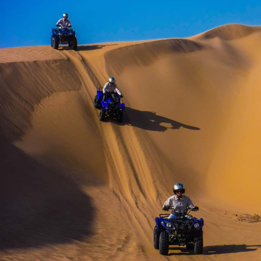 Essaouria: Beach & Big Dunes 2-Hour Quad Biking Tour - Riding the long Atlantic beach