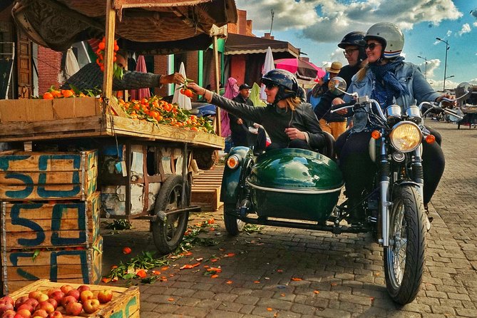 Essential Ride by sidecar (Marrakech off the beaten path) 1h30 - Key points at a glance