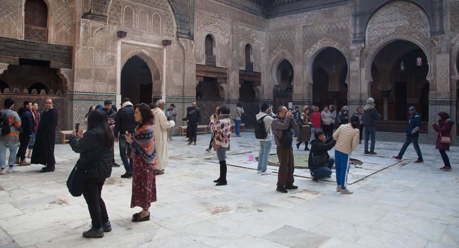 Fes: Bou Inania Madrasa, Museum, Tannery, Souk & Medina Tour - Al-Karaouine from the Exterior