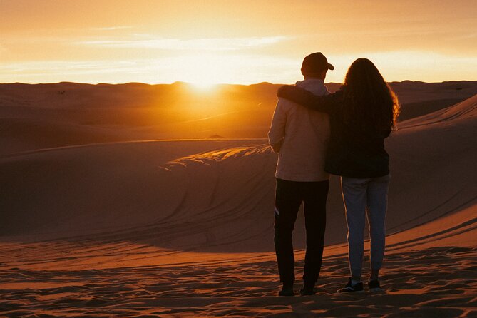 Fes To Marrakech : 3 Days Tour Via The Desert Of Merzouga & Camel - Arriving at Merzouga and riding into the dunes