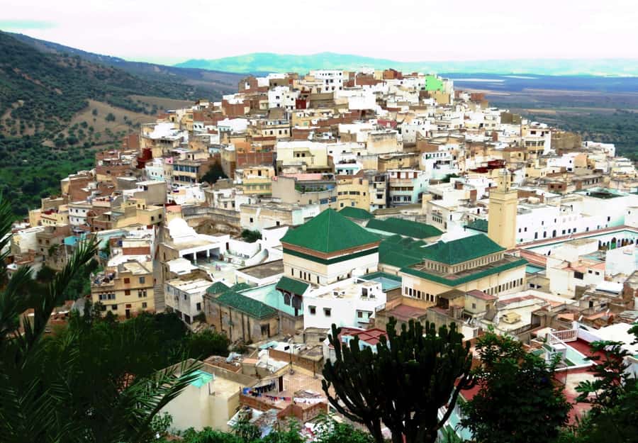 Fes: Volubilis Roman Ruins, Mouly Idriss, & Meknes Day Trip - The road out of Fes, with photo stops along the way