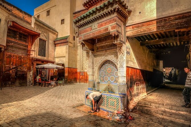 Fez Guided Tour of Artisans and Handicrafts Full-Day Private Tour - Bou Inania Madrasa and the craft of Moroccan design