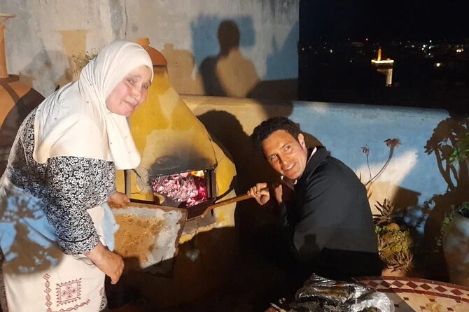 Fez view cooking with grandmother - Cooking with Fatima above the Medina