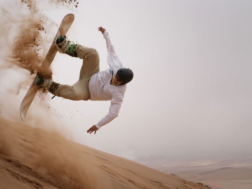 From Agadir or Taghazout: Desert Sand Boarding Tour w/ Lunch - Beach views and sunset light