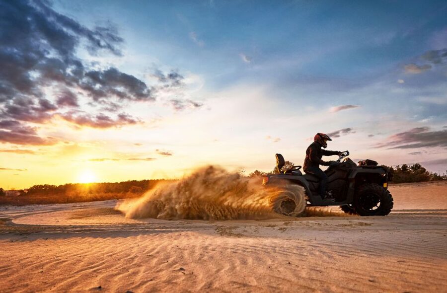 From Agadir or Taghazout: Quad Biking Safari Desert Trip - Mint tea, biscuits, and a musical pause