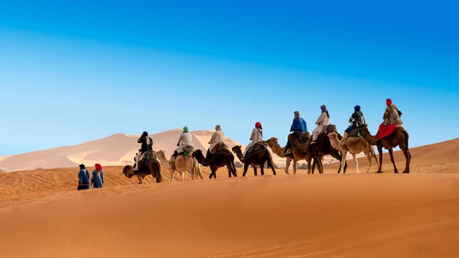 From Fes: 2-Day Luxury Desert Tour to Marrakech & Back Fez - Ziz Valley and the first sight of Erg Chebbi